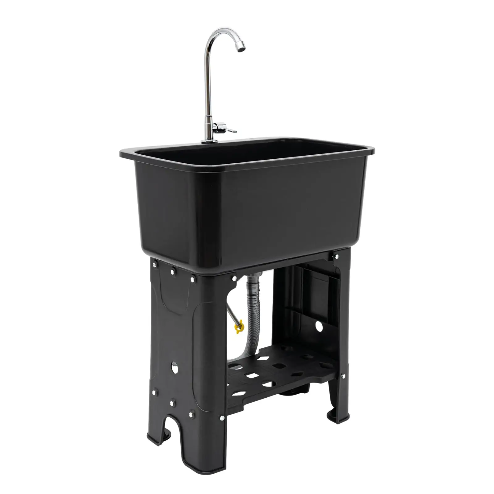 

Utility Sink with Faucet for Laundry Room and Garage, Plastic Bathroom Laundry Sink Freestanding Laundry Tub Outdoor Sink Ideal