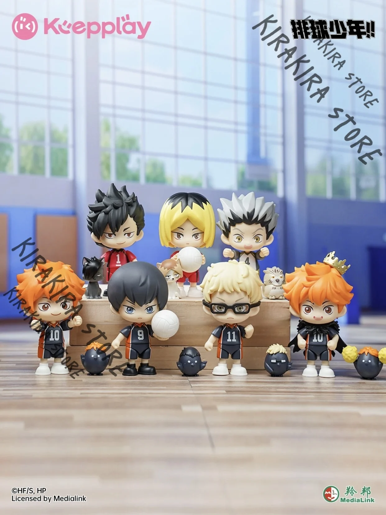 

Haikyuu!! Shoyo Hinata Kei Tsukishima Assembled Figures Genuine Model Kit Christmas Gift Ornaments Fashion Playing Garage Kits