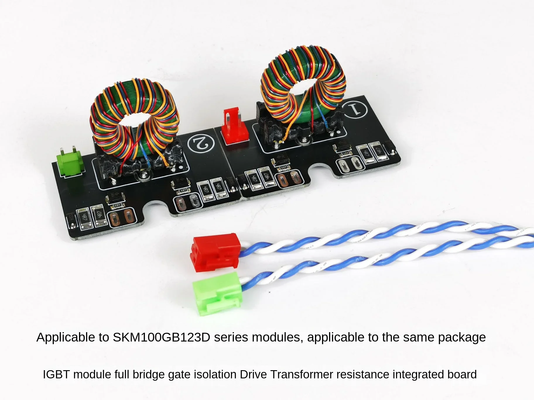 Tesla Coil DRSSTC Full Bridge IGBT Module Dedicated Gate Drive Isolation Transformer Finished Module Suitable for SKM100GB123D