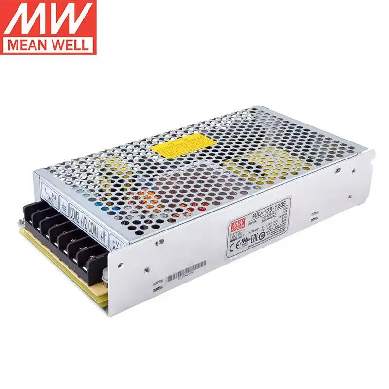 

Taiwan meanwell RID-125-1205 O/P +12V9.2A +5V3A 125W Dual Output Switching Power Supply Brand New Original Authentic Isolated