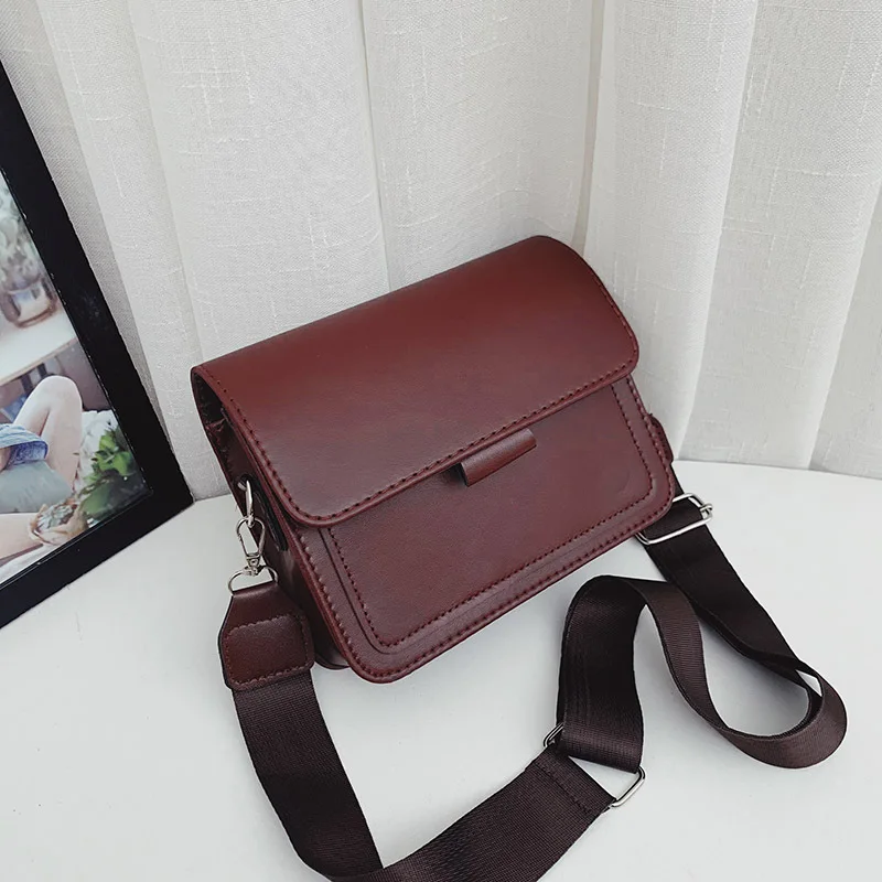 Women's crossbody bag leather flip tote bag carrying one shoulder handbags