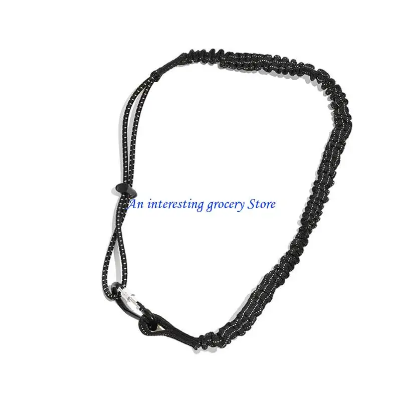 652D Portable Tool Lanyard with Screw Locking Carabiner Nylon Safety Rope Safety Bungee Tether Tool Lanyard Easy to Use