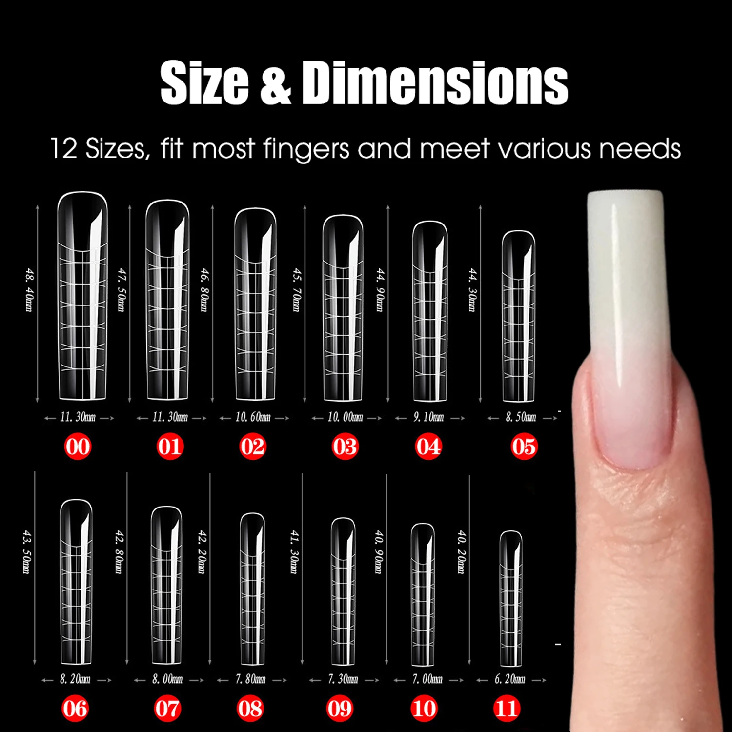 120 stücke Nagel Formen Volle Abdeckung Falsche Nägel Schnelle Gebäude Form Gefälschte Nagel Gestaltung Verlängern Top Formen für Gel Salon maniküre Kunst Werkzeug