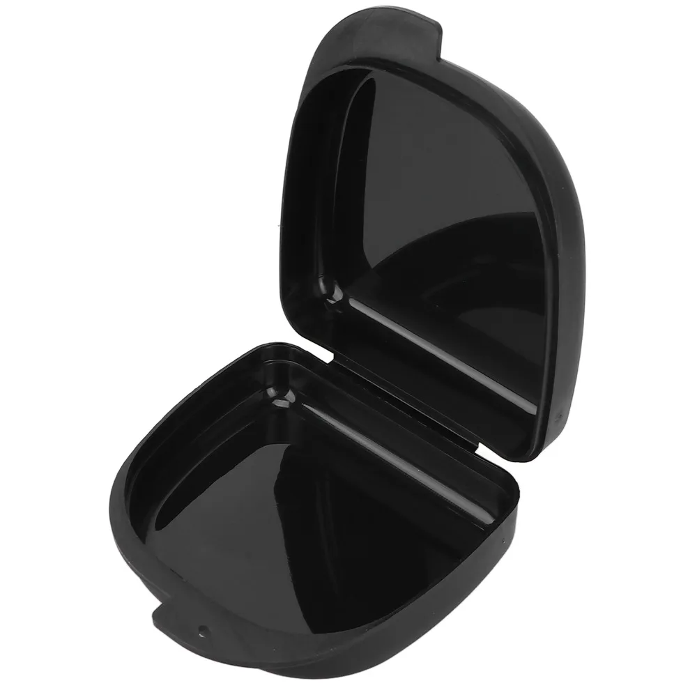 Convenient Compact Dental Retainer Case Travel Durable Mouth Guard Case Ventilated Lid Denture Box Home Storage