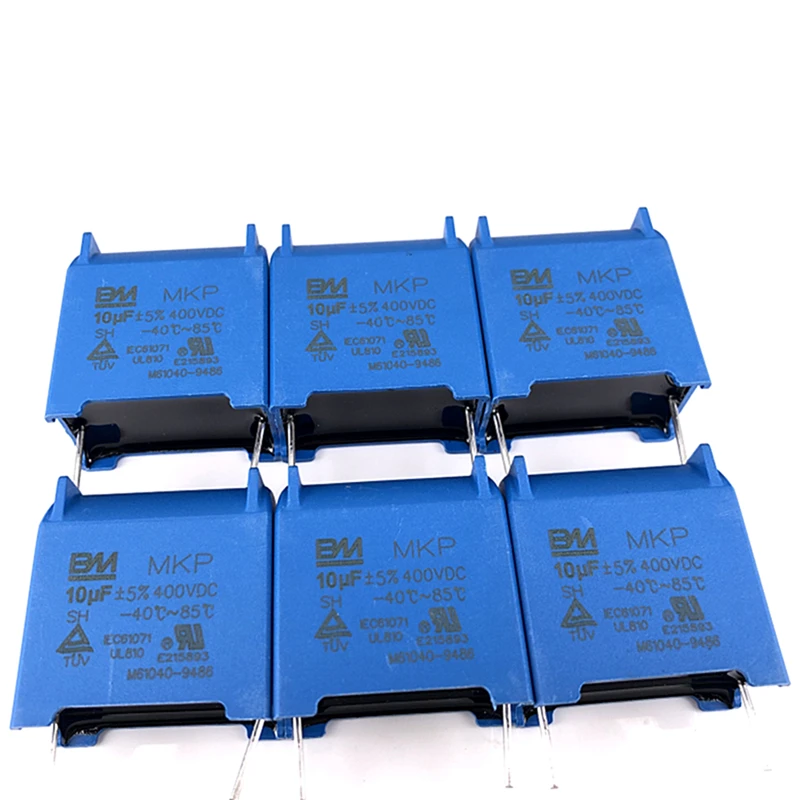 (100 stuks) BM MKP-X2 10uF J 275V 40/105/21 BLAUW Inductiekookcondensator
