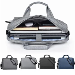 Men Women Fashion Large Capacity Business Briefcase College Student Solid Color Laptop Bag High Quality Waterproof Crossbody Bag