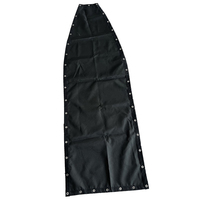 Black Replacement Seat Cloth For Textilene Hanging Swing Chair 64x197x23CM Chair Cloth Ropes Side Bags Swing Chair Spare Cloth