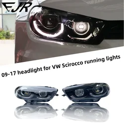 Car Accessories For VW Scirocco headlight Assembly 2009-2014 headlight running lights upgrade to LED car light accessory
