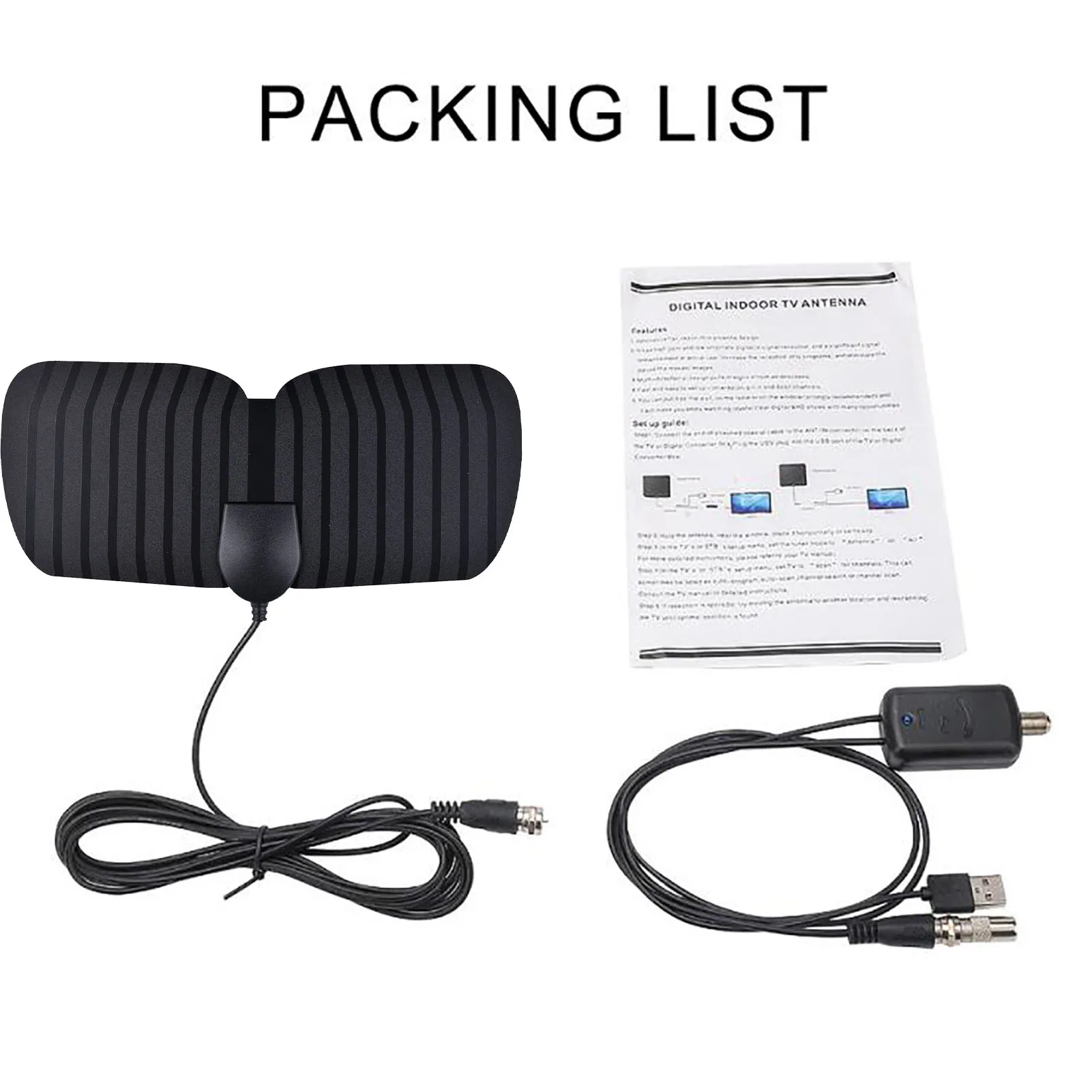 Antena esperta completa da tevê da antena 4k hd da tevê de hd 4k design magro antena poderosa do sinal hd