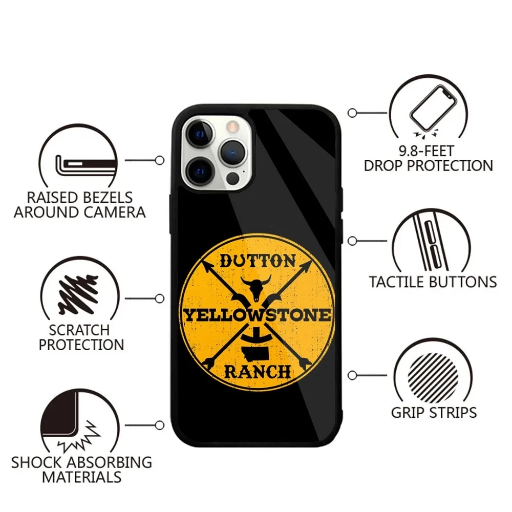 G-Yellowstone TV Series Phone Case For iPhone 16,15,14,13,12,11,Plus,Pro,Max,Mini Magsafe Magnetic Wireless Charging