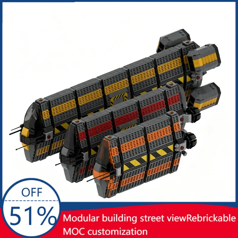 

NEW Customize Theta Capital Space Freighter MOC Building Block Model Sci-Fi Puzzle DIY Assembly Educational Toy Christmas Gifts