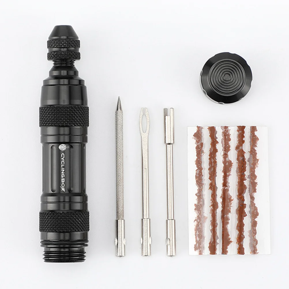 

1Set Tubeless Tire Repair Kit -Resistant Material Easy to Use No Learning Curve Quick Repair Solution for Bike Tyre