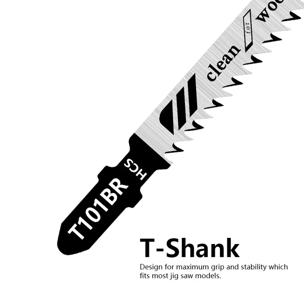 T101BR Jigsaw Blades Soft Wood Fits Power Tool Sawblade 100mm Accessories For Plywood HCS Laminates Veneers Parts