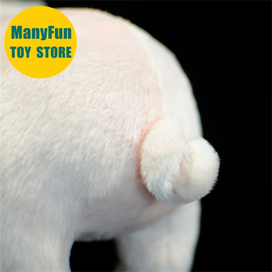 Realistic Pink Pig Plush Toy - Hog Stuffed Animal, Lifelike Piggy Doll Toys, Cute Farrow Plushie Gift for Kids Collectors