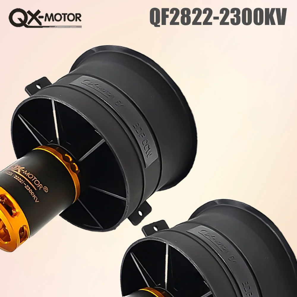 

QX-Motor Brushless Motor 64mm EDF CW CCW QF2822 2100KV 2300KV 3300KV 4300KV 12 Blades For RC Airplane Drone Model Toy Parts