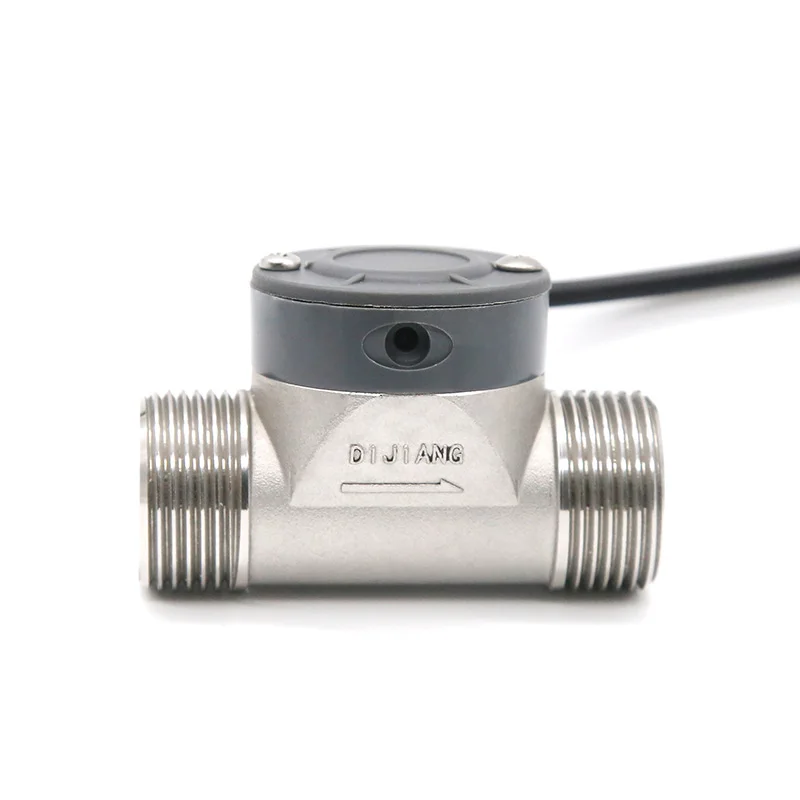 5-24V DJ Serie  Water Flow Sensor SUS304 Stainless Steel Body Ceramics Shaft DN15 DN20 25 DN32 DN50