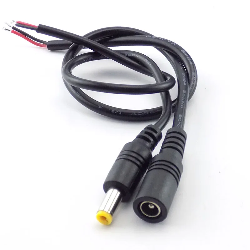 22AWG DC 12V 5.5*2.1mm Power Cable Extension Male Female Connector Power Supply Adapter For CCTV Camera LED Strip Light C3
