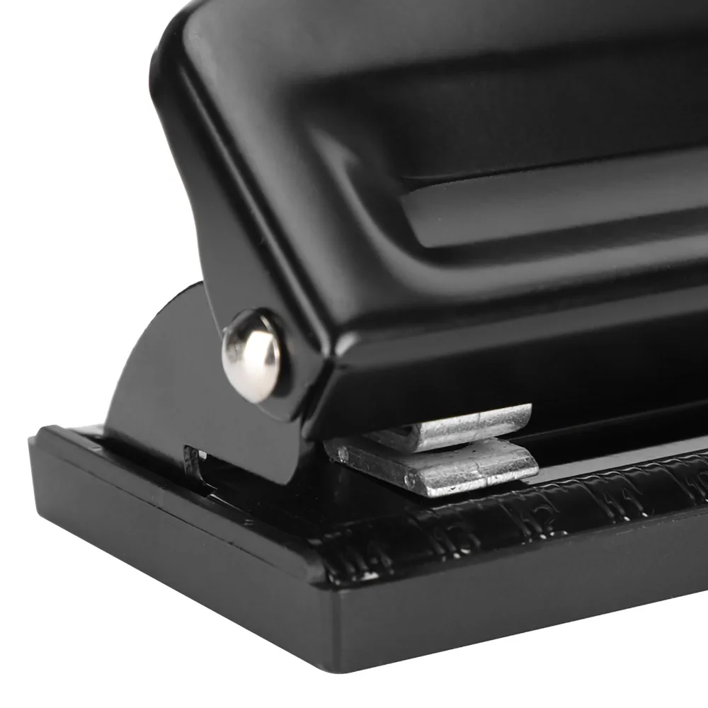 1pcs 4-Hole Design Paper Punching Machine Non-Slip Base Adjustable Spacing Adjustable Hole Puncher Desktop Ring Puncher