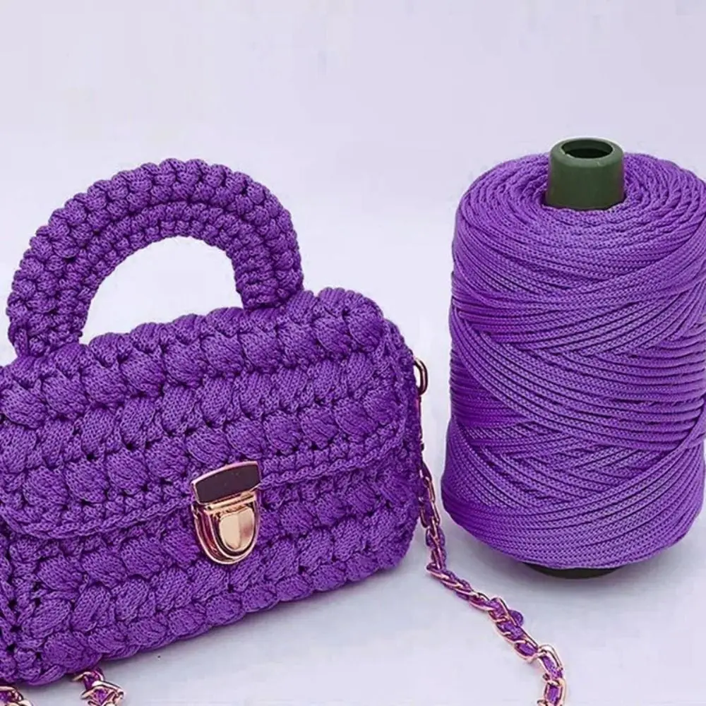 Knitting Material Handmade Ice Rope Thread 3mm Beginners Crochet Yarn Hand Knitting Bag DIY Hook Cushion Hand Knitting Yarn