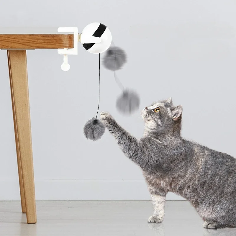 

Cat Toy Electronic Motion YoYo Lifting Ball Electric Flutter Interactive Cat Teaser Toy Rotating Interactive Puzzle Pet Supplies