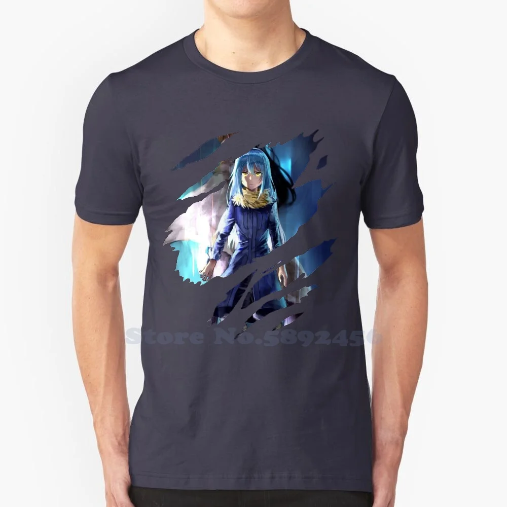 Anime Rimuru Tempest 100% Pure Cotton T-Shirt Rimuru Tempest Manga That Time I Was Reincarnated As A Slime Saitama Tensei