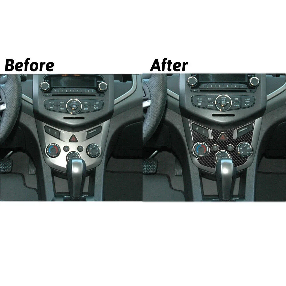 

Carbon Fiber Climate Control Cover Trim for Chevrolet For Sonic 2012 2016 with Custom Fit and Scratch Resistance