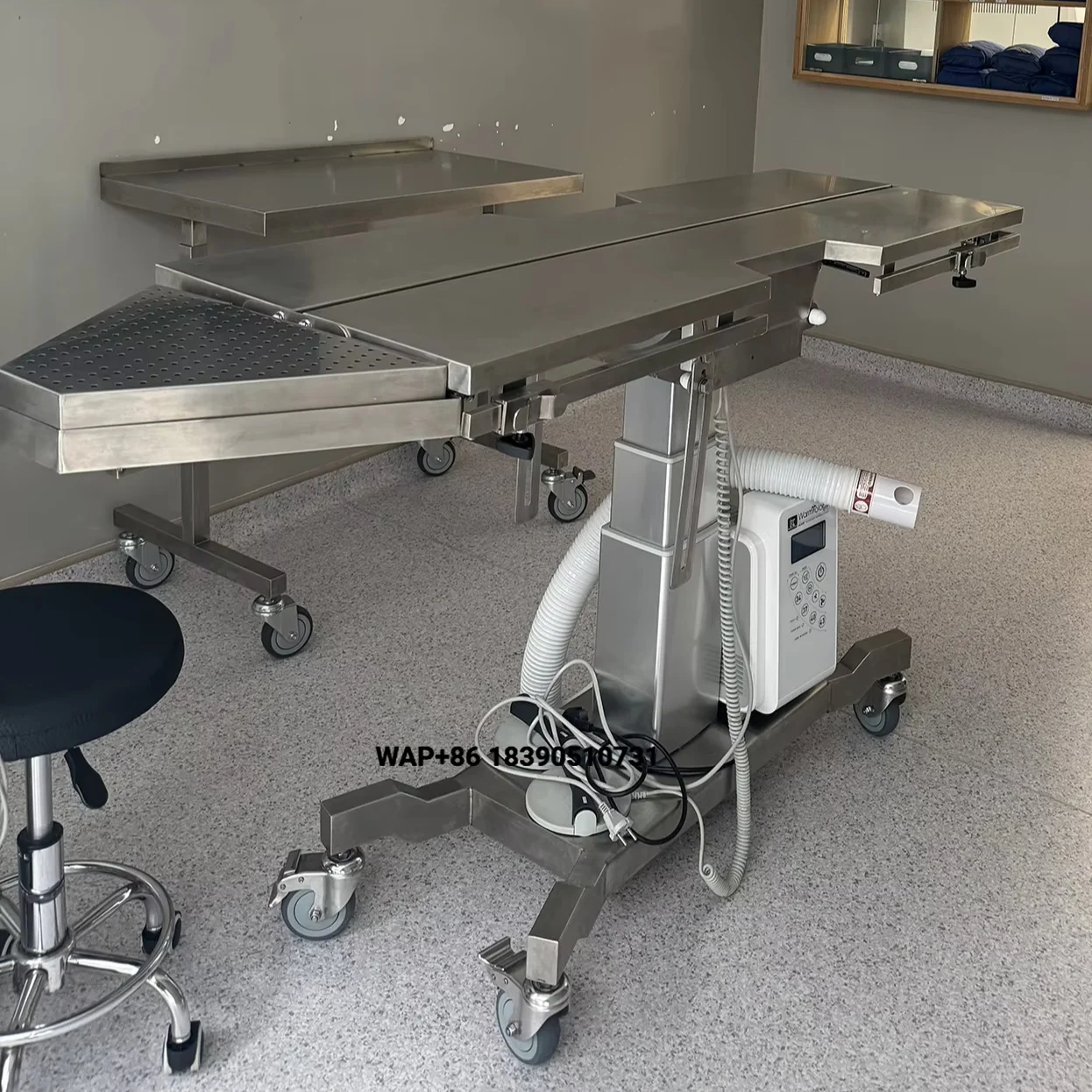 V-top Luxury Operating Table Veterinary Equipment 304 Stainless Steel Animal Veterinary Operating Table