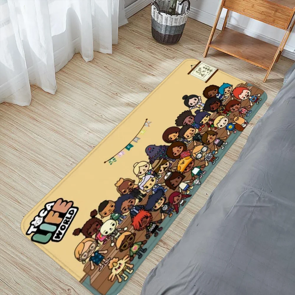 Toca Boca Toca Life World Door Floor Mat Room Entrance Carpet for Kitchen Rugs Home Accsessories Bathroom Mats Rug Foot Bath Bed