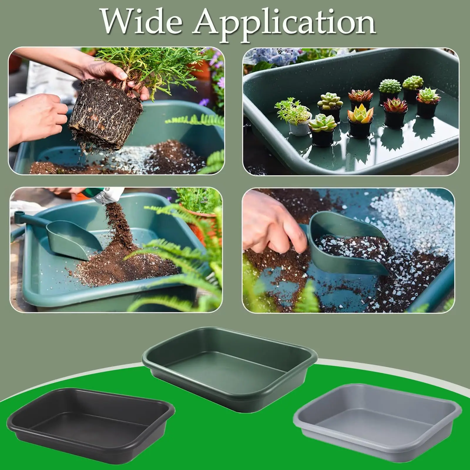 

Versatile garden nursery planters, litter boxes, pet litter boxes, gardening supplies for indoor and outdoor gardens