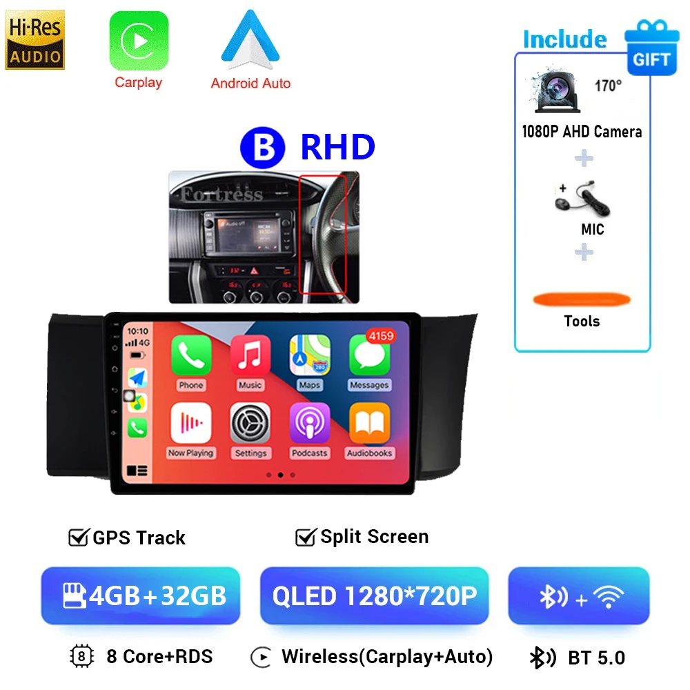 Android 16 Autoradio Voor Toyota GT86 GT 86 Subaru BRZ Scion FRS 2012 2013-2016 Multimedia Auto Stereo Video radio Carplay GPS