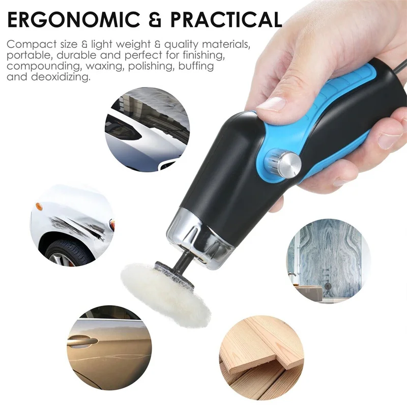 Mini Polishing Machine Car Rechargeable Buffer Polisher Cordless Cars Scratch Repair Polisher Electric Waxing Automobile Care