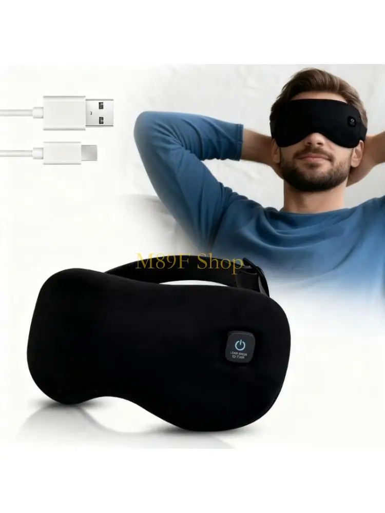 

M89F Portable Rechargeable Eye Masks 3 Heat Level 1000mAh Long Usage Washable Inner Fabric For Tired Eye