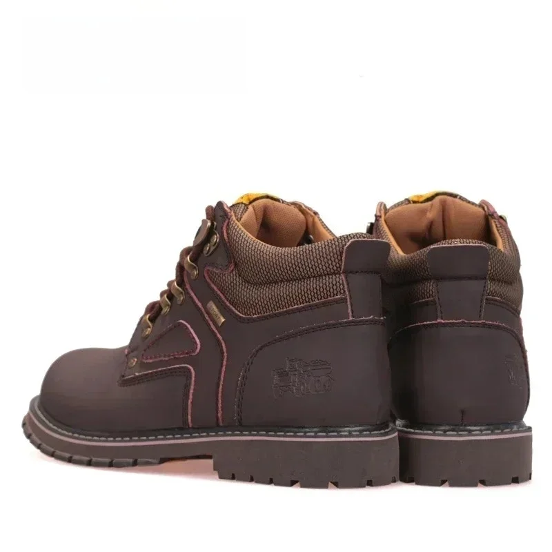 Hiking Shoes Men Waterproof Hunting Boots Tactical Desert Combat Ankle Boots Trekking Shoes Women Work Leather Walking Sneakers