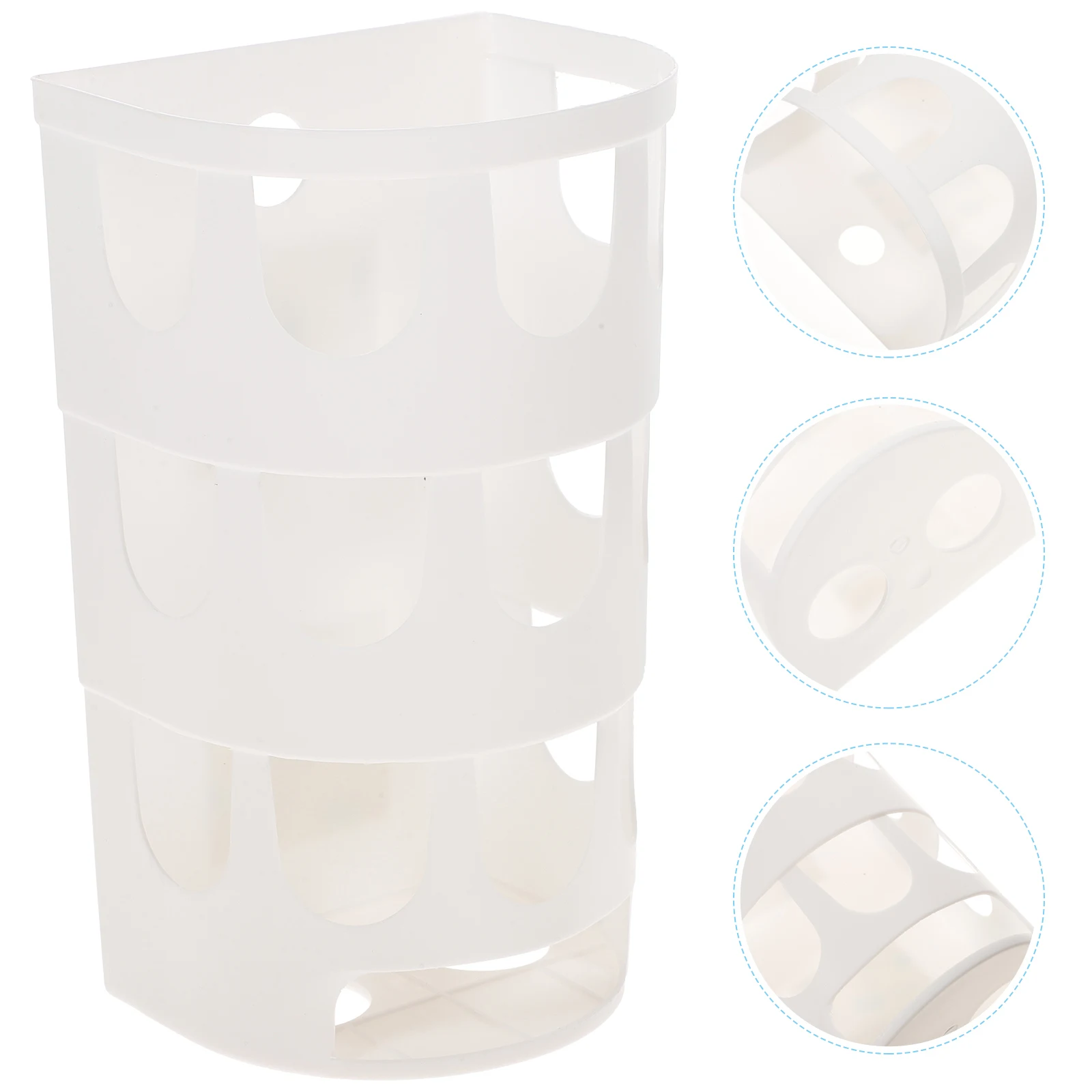 

Vinyl Storage Rack 15 Holes Bag Dispenser Plastic Holder Kitchen Facility Multi Hole Design Trash Bag Storage