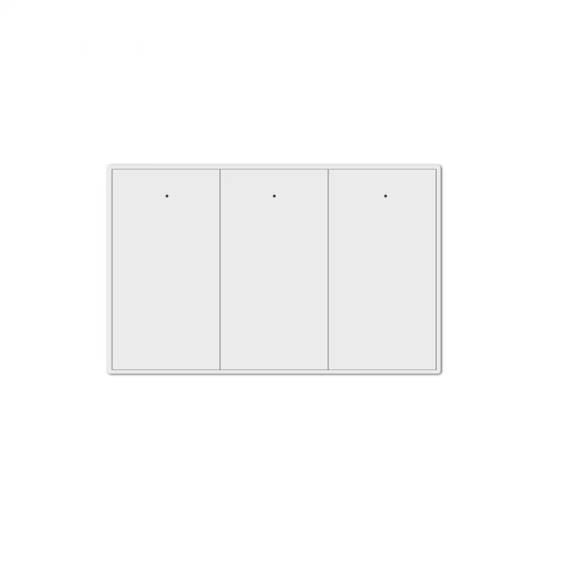 Tuya ZigBee Smart Switch Panel: 118 Type, Single Fire/Neutral Wire, US Standard, White Touch Control
