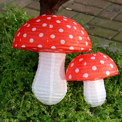 Hanging Lamp Large Mushroom Shaped Paper Lanterns for Baby Shower Wedding Birthday Party Decor Jungle Theme Gift
