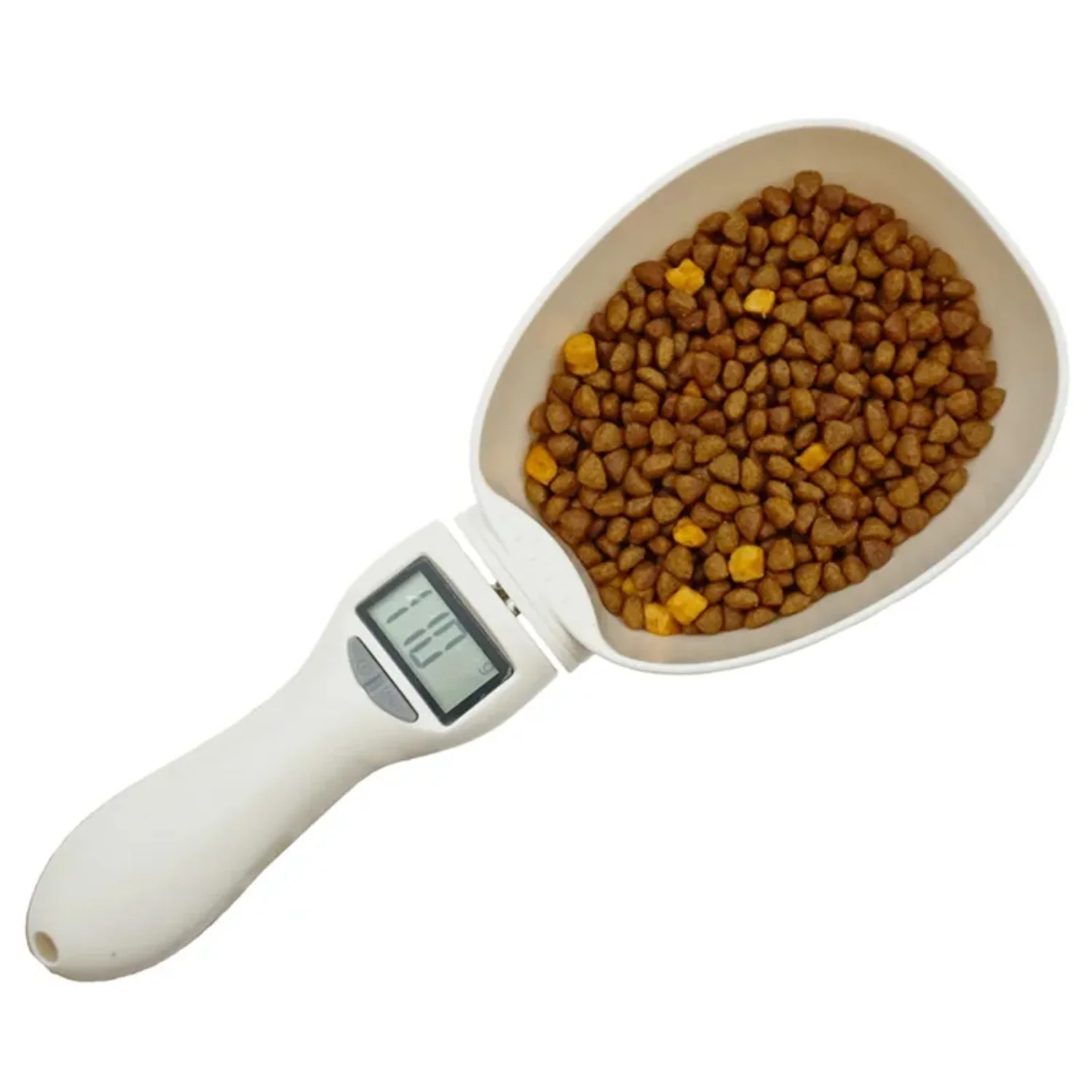 

Pet Food Scale Electronic Measuring Tool For Dog Cat Feeding - Digital Kitchen Scale with 250ml Measuring Spoon and Easy-to-Read