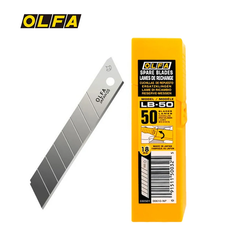 OLFA Japan 18mm replacement blade silver durable LB-50 (50 pieces)