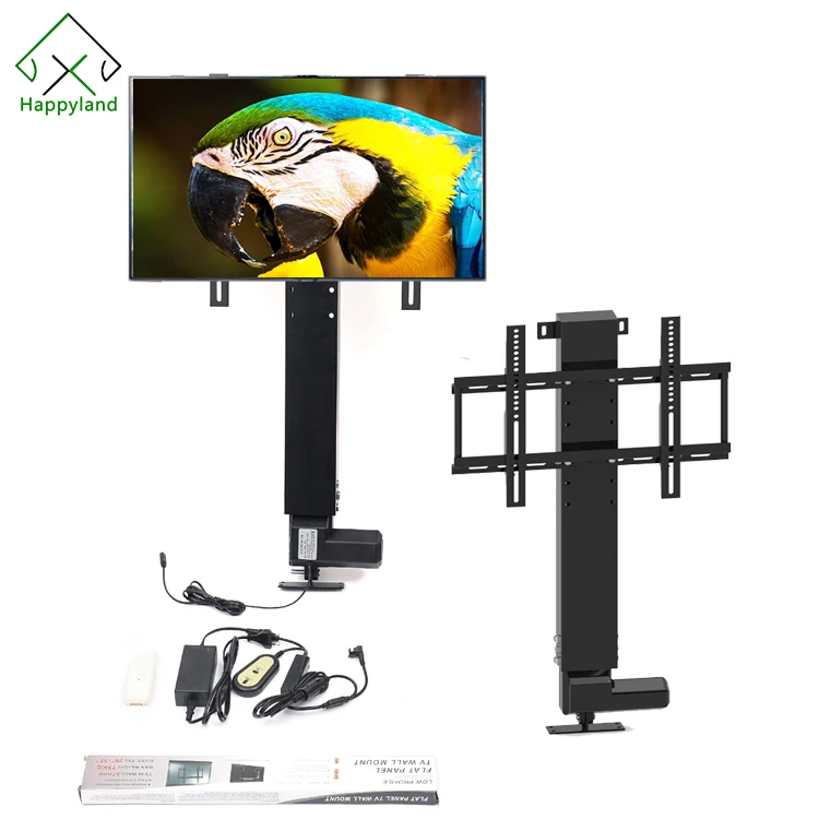 

Custom Automatic High Quality Motorized Stands Electric Adjustable Bracket Base Tv Lift Stands