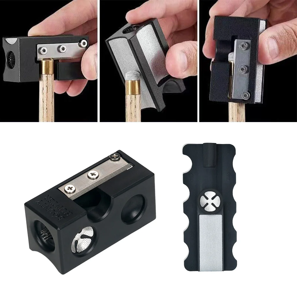

Billiards Cue Multifunctional Tip Repair Tool Professional Cue Maintenance Kit Precise Tip Shaper Pool Curvature Grinder