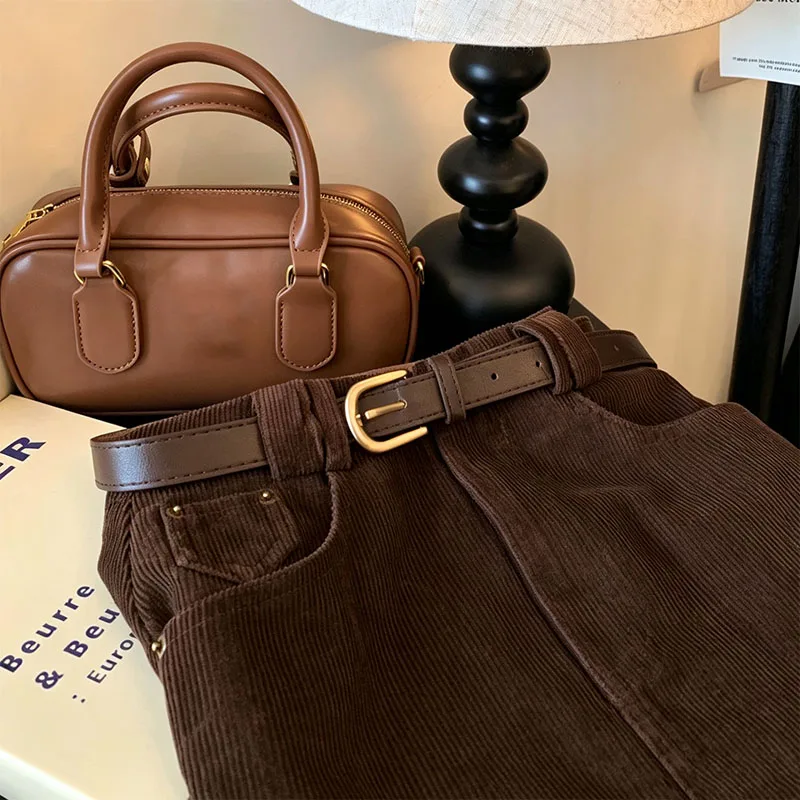 Vintage Carduroy Mini Skirt Women Korean Fashion with Belt High Waist Bodycon Skirts Elegant Slim Fit Streetwear Short Skirts 64 Sa52fa3e6b8b84b419eaee46d925e1d4fM