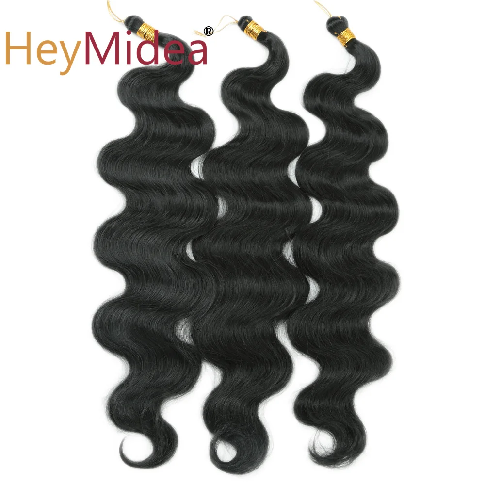 الجسم موجة الكروشيه الشعر 24 بوصة الاصطناعية ضفائر شعر ذيل حصان شعر مستعار متموج أومبير وصلات شعر أشقر شعر مموج المياه العميقة