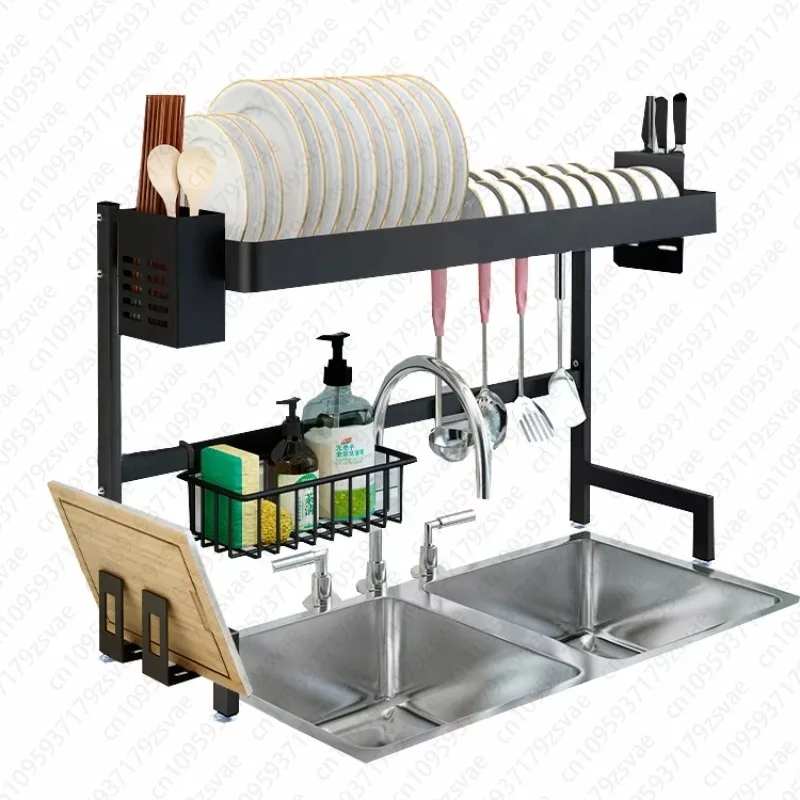 Household Kitchen Level 2 86cm Long, Cutlery Under Sink, Drying Rack, Storage Rack