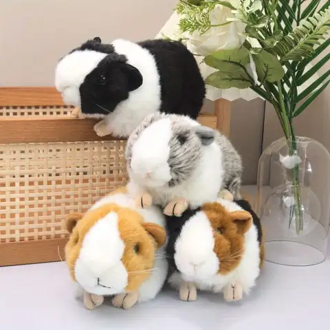 Christmas Gift Stuffed Animals Guinea Pig Stuffed Cute Dolls Simulation Plush Mouse Dolls Fluffty 18cm Hamster Doll Kids Toys