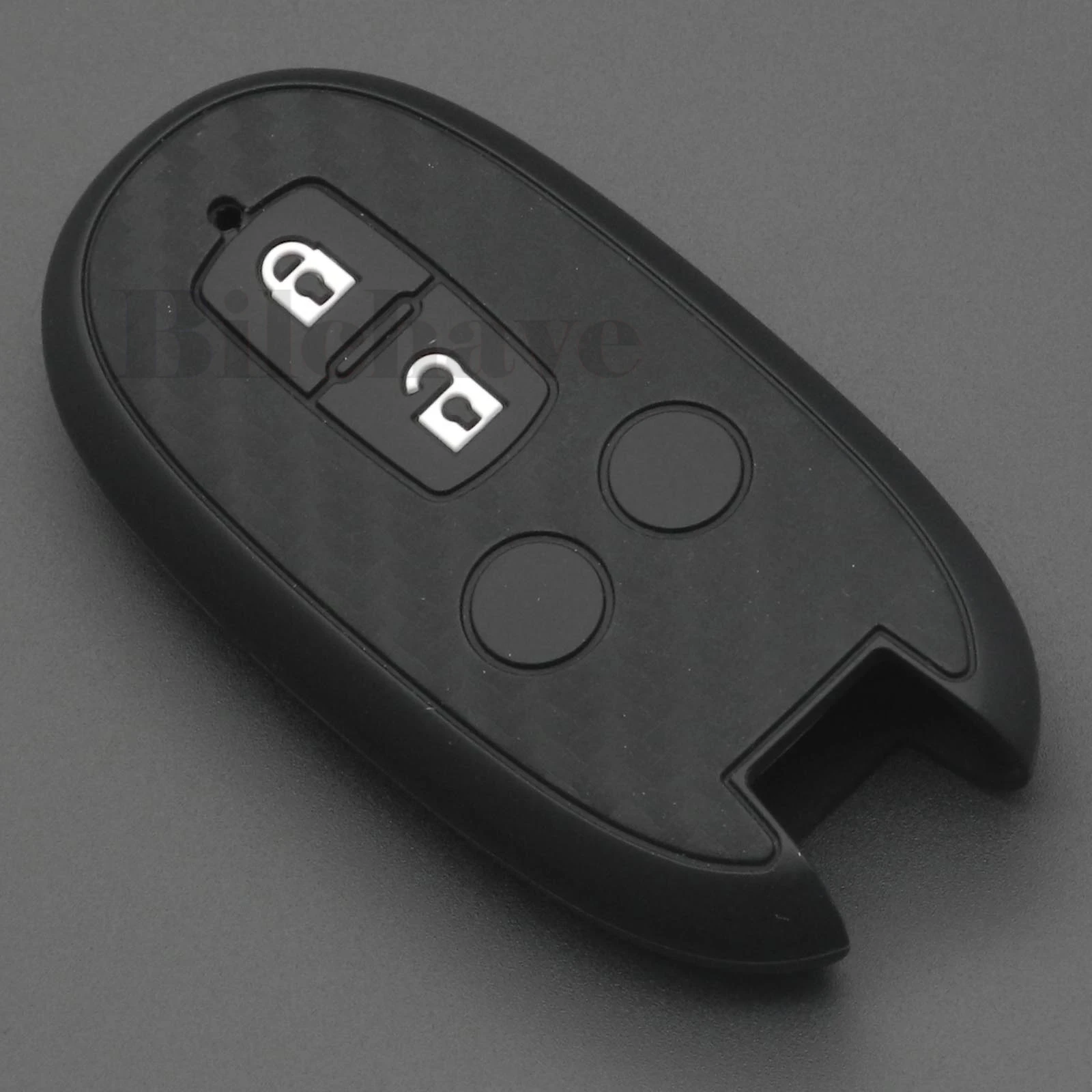 jingyuqin 2 Buttons Carbon Silicone Remote Car Key Case Cover Fob For Suzuki Stingray Alto Spacia Solio Wagon R MH23S MH34S