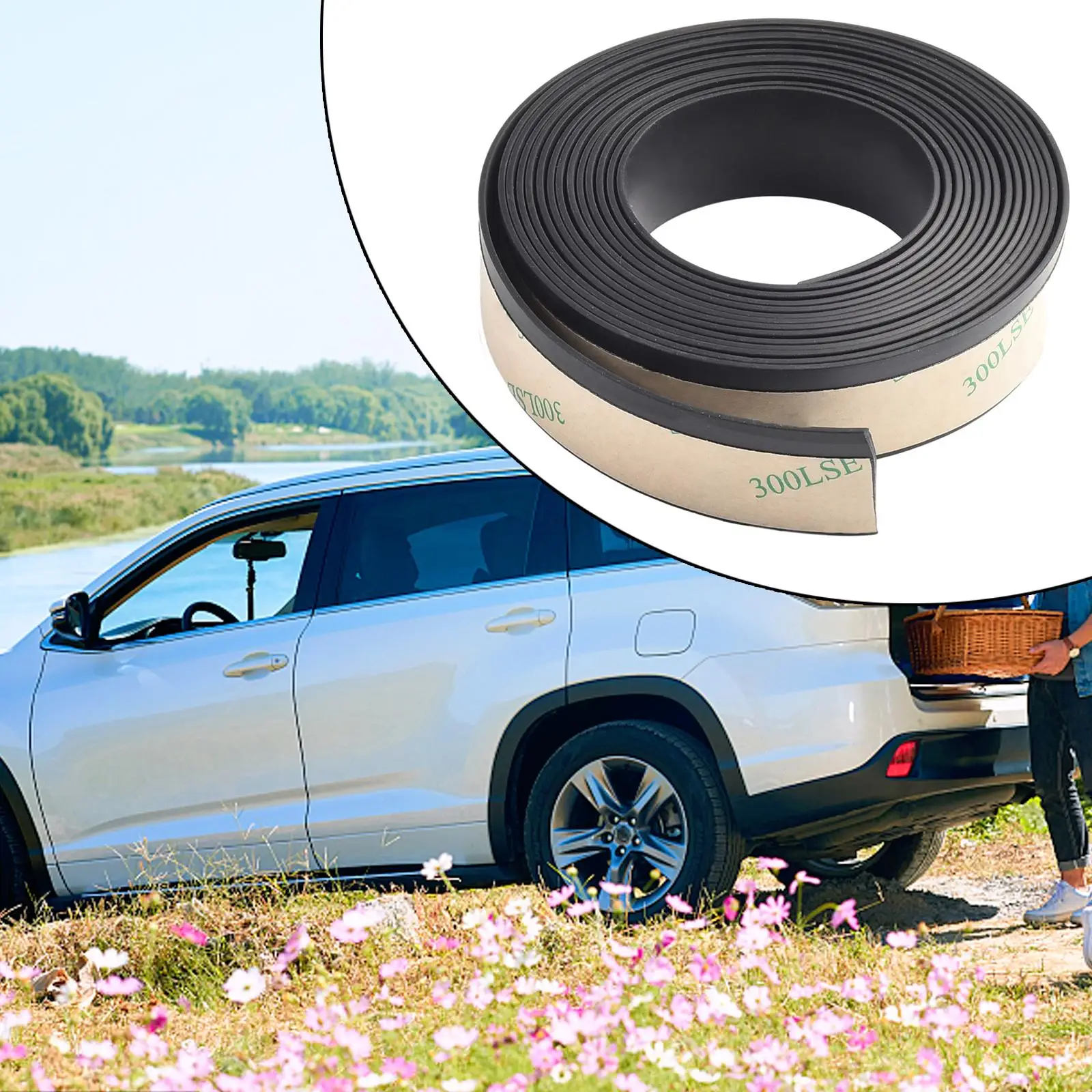 Car Edge Weatherstrip Reduce Wind Noise Rubber Seal Strip Sunroof Windshield Black Good Elastic Brand New Hot Sale