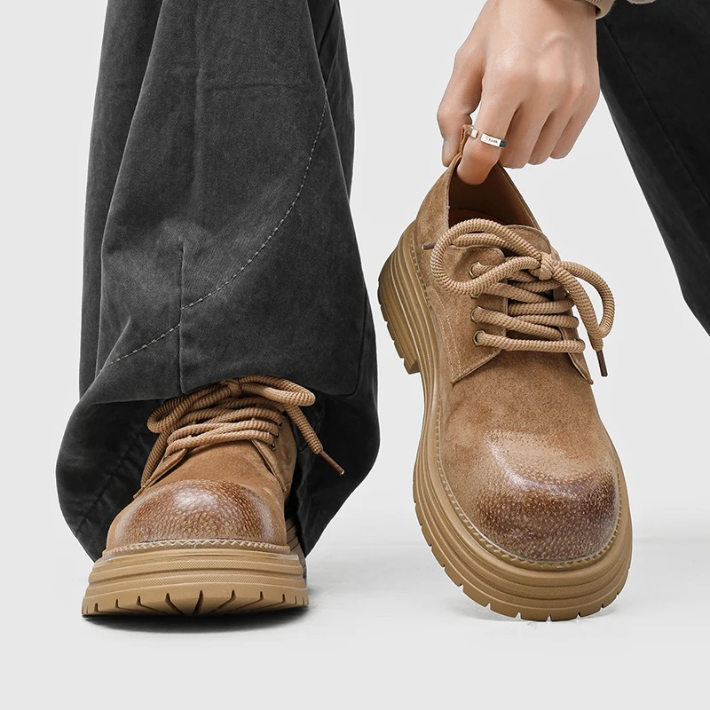 

DIMANYU Women Oxford Shoes Thick-Soled British Style 2026 New Spring Work Shoes Men Casual Retro Genuine Leather Derby Shoes Men