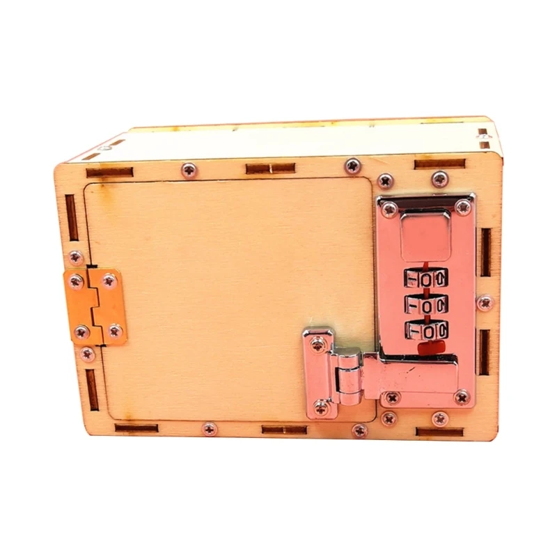 Boys Building Toy Cryptex Strongbox for Kid DIY Handcraft Assembly Toy Children Room Decorations Educational Equipment