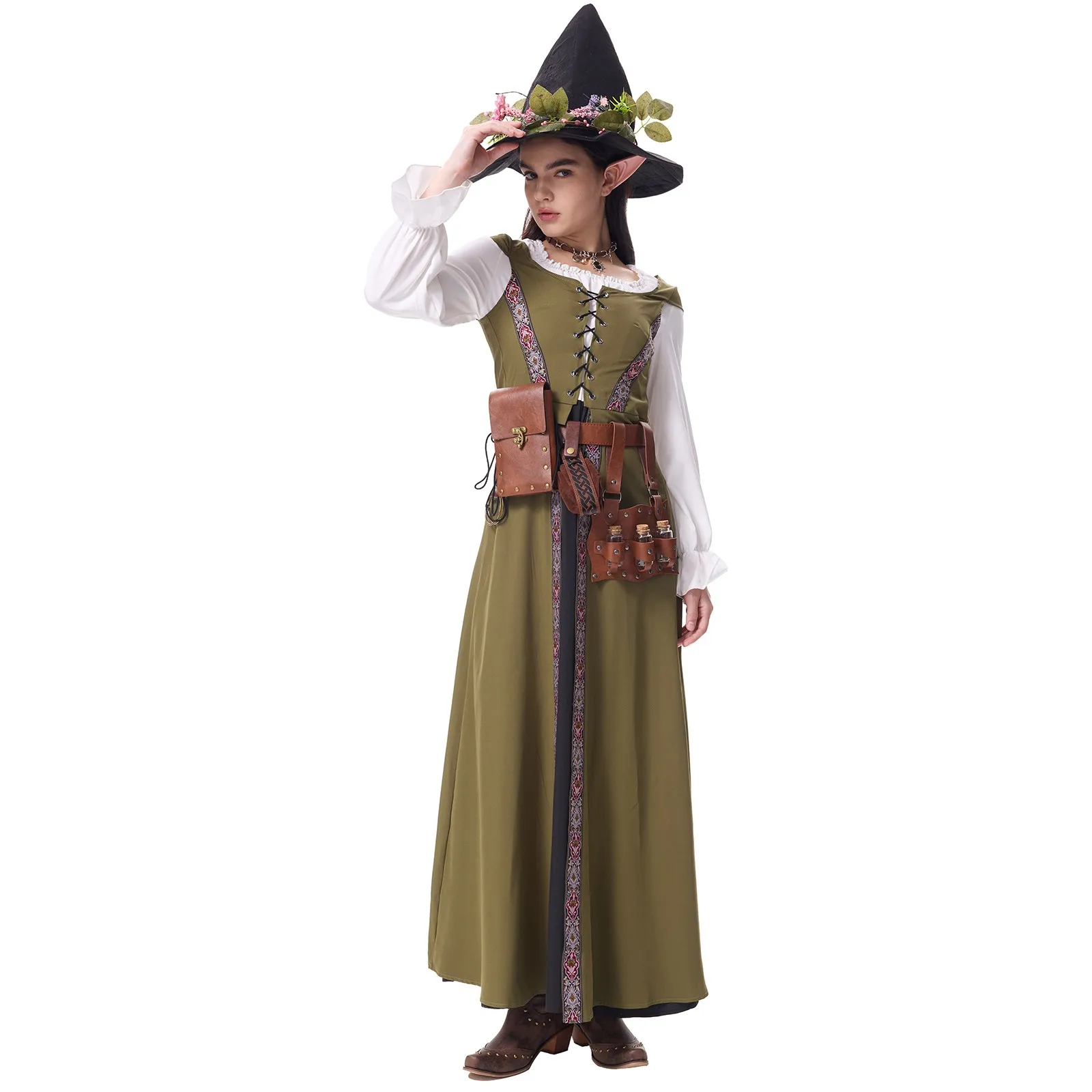 

Woman Clothing High Waist Korean Harajuku Dress Gothic Versatile Gothic Clothes Elegant Party Vestidos Para Mujer Elegantes