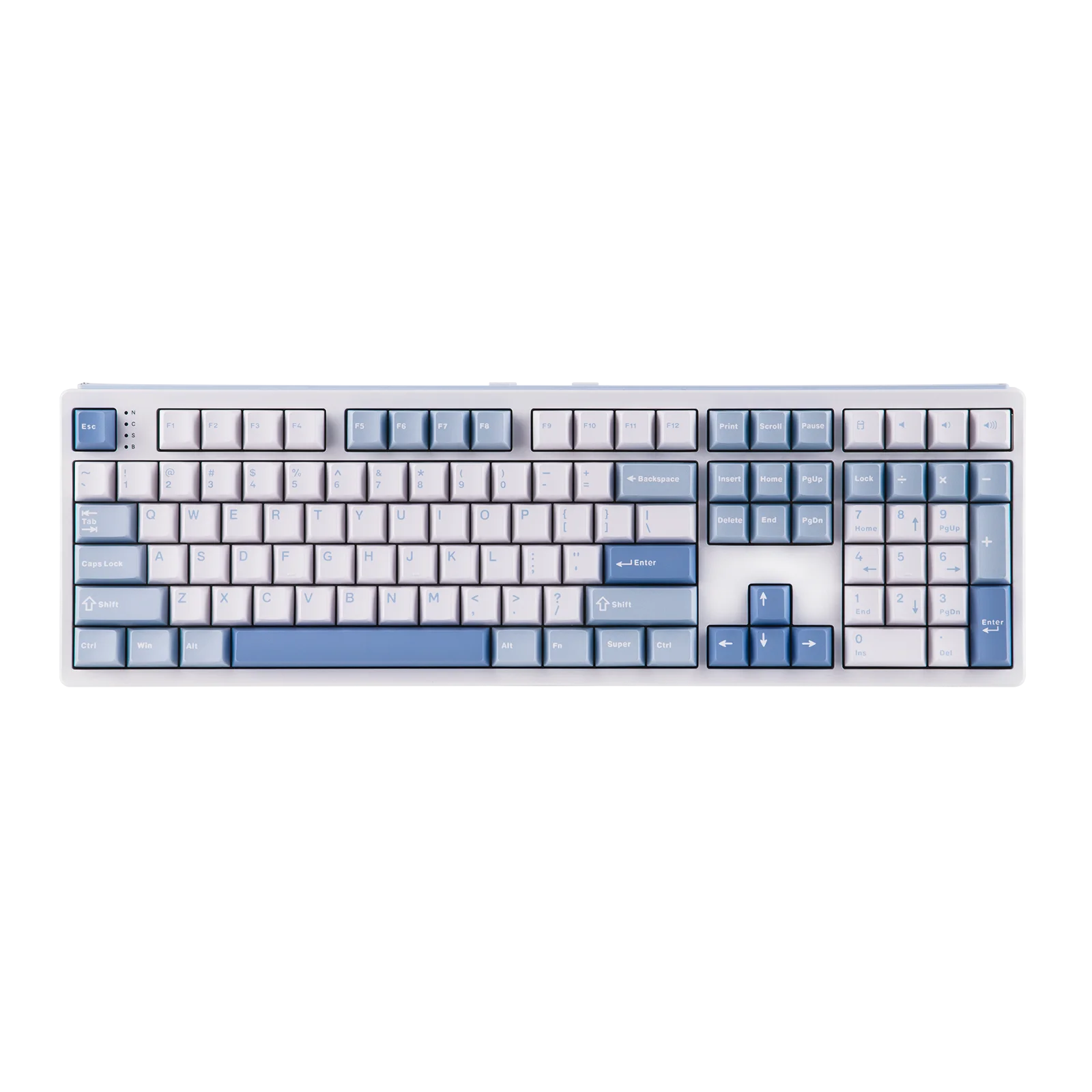 

EPOMAKER TH108 100% Full Size Hot-Swap Gasket-Mounted Wired/Bluetooth/2.4Ghz Wireless Mechanical Keyboard with 8000mAh Battery